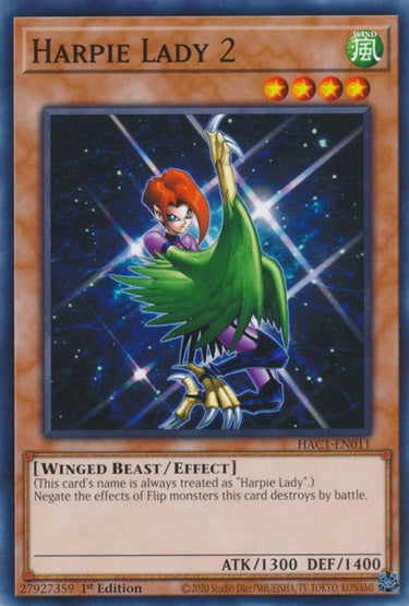 Harpie Lady 2 | HAC1-EN011